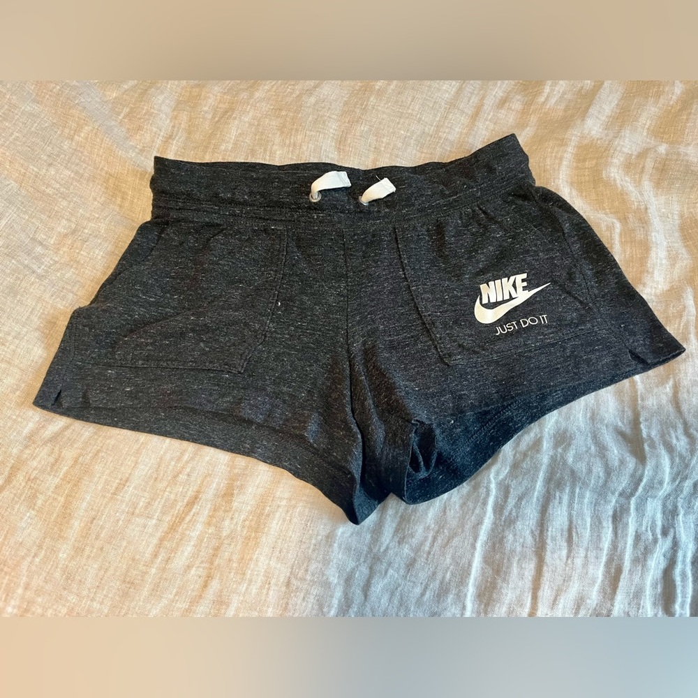 Nike dark heather grey sweat shorts